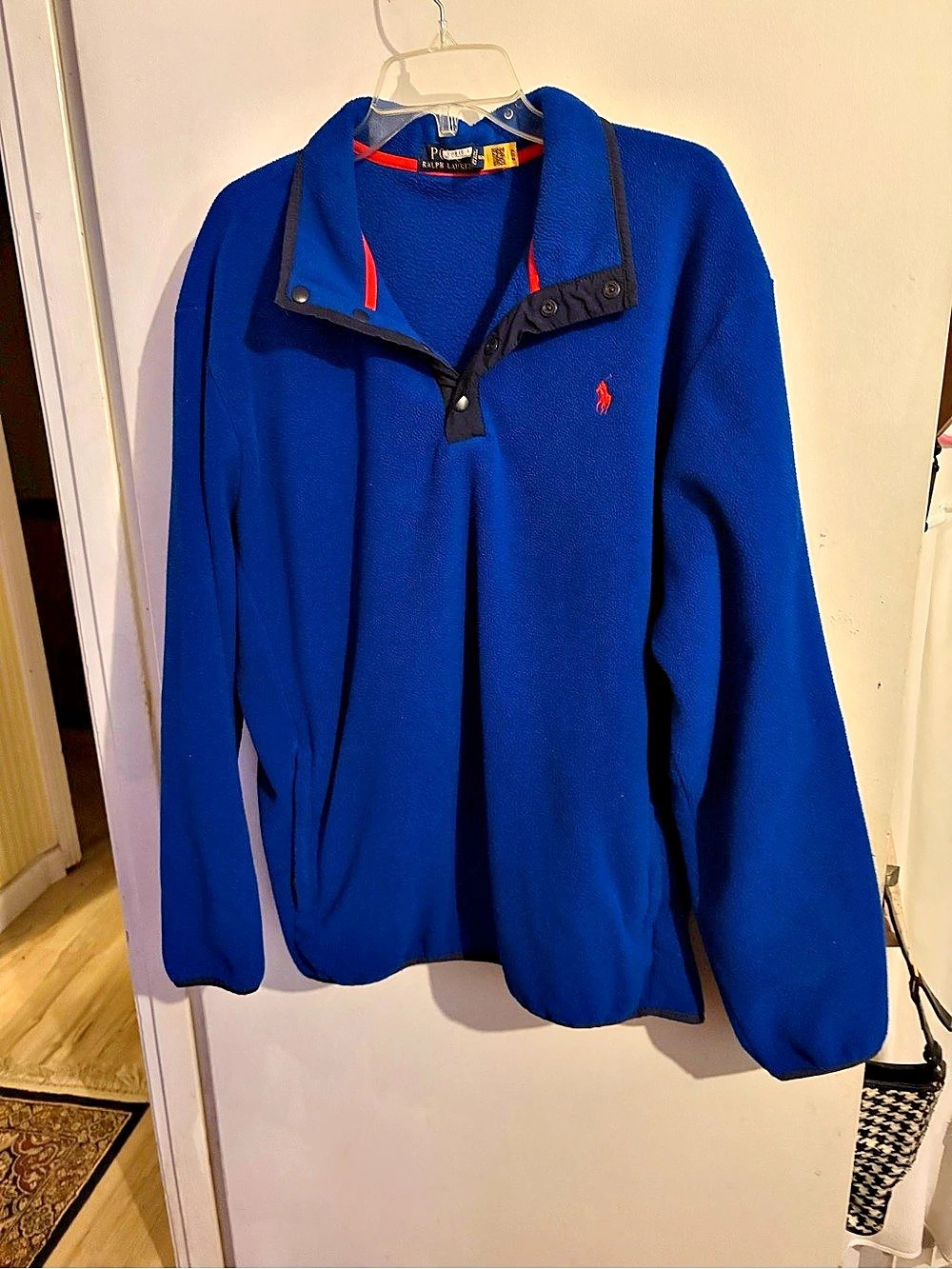 Ralph Lauren Men's Fleece Pullover in Blue Size XL Like New